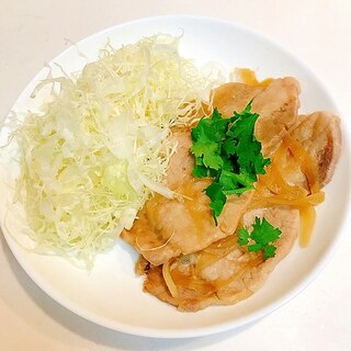 麺つゆで☆豚肉生姜焼き